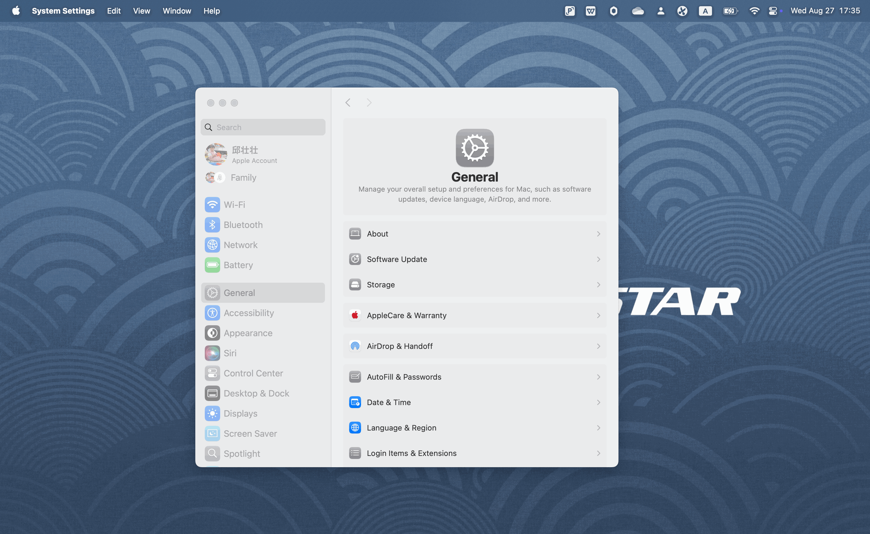 Mac network settings