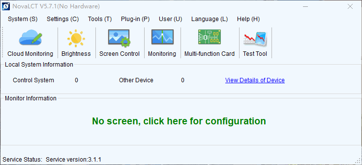 Screen Configuration