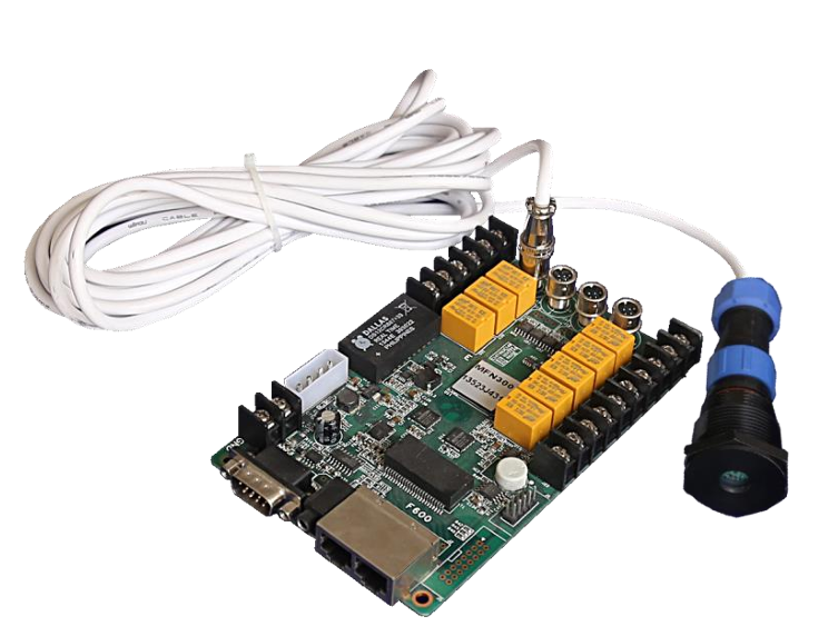 Light sensor via multi-function card